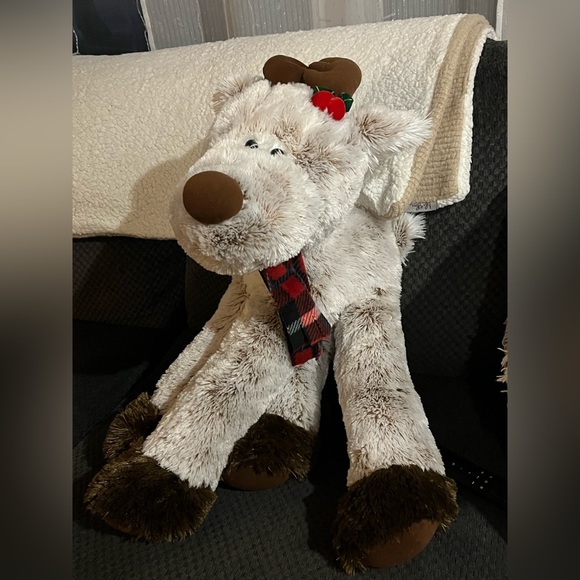 Two Encore Giant Plush Reindeer ๐ฆ Christmas ๐ Holiday - Picture 1 of 11